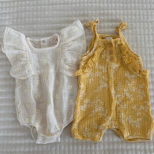 Bundle of babygirl rompers, 3-6 months